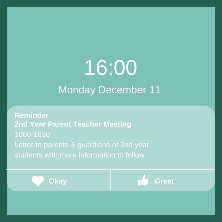 2nd Year Parent Teacher Meeting